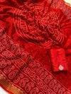 Kt 2114 Mul Cotton Silk Printed Bandhej Sarees